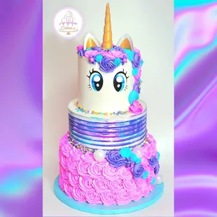 a close up of a cake