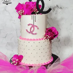 Chanel Inspired Celebration Cake
