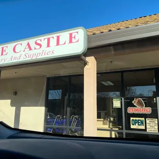 the front of the store