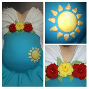 Unique personalized Pregnant Torso cake