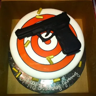 Awesome!! My hubby loved the cake!! I actually had to talk him into cutting it Thank u guys for such a beautiful cake