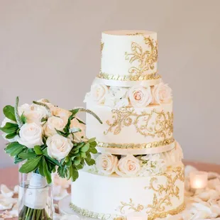 An absolute dream of a wedding cake!!  (Picture was taken in 2019 and I&apos;m still drooling over it!)