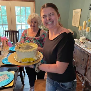 My daughter with a picture of her dog on it! She was thrilled!