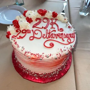 Celebrating our sorority&apos;s anniversary.