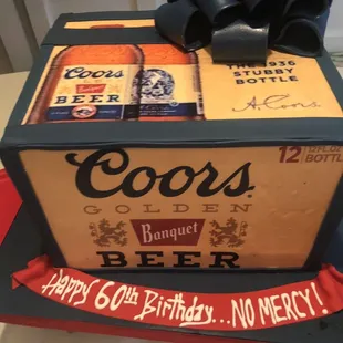 Custom Cake for 70th Birthday