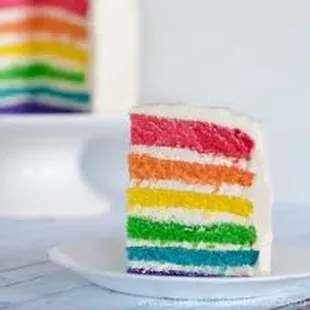 Layered Rainbow Cake