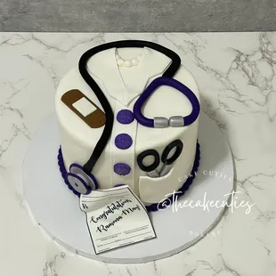 Medical School Graduation Cake