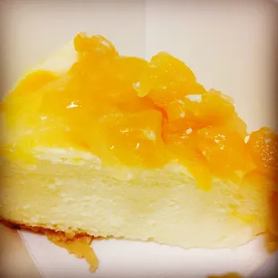 Peach cheesecake