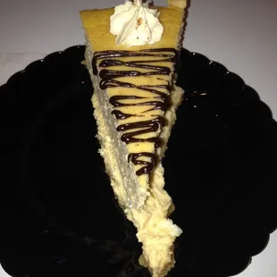 Pumpkin Cheesecake w/ Chocolate Drizzle