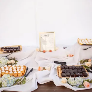 Our dessert table at the wedding reception