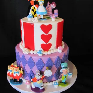 Alice in Wonderland Birthday Cake