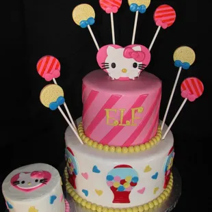 Hello Kitty Birthday Cake and Smash Cake