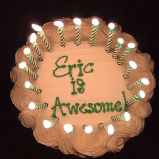 Birthday Cake that's just as awesome as Eric!