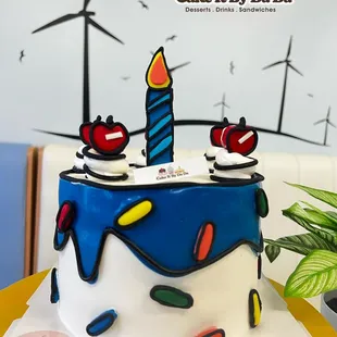 2D Cartoon Cake