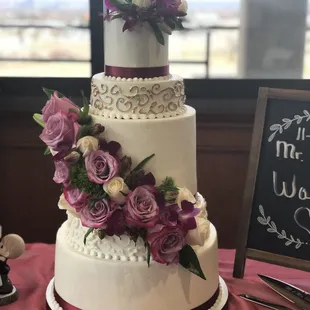 Custom wedding cake