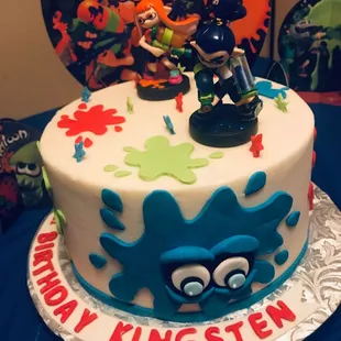 a birthday cake for a little boy