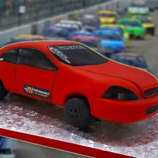 Race car cake