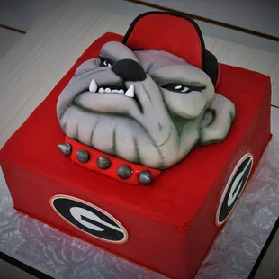 Bulldog cake
