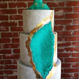 Geode wedding cake