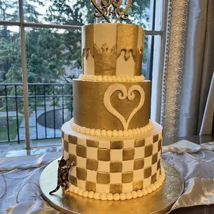 Kingdom Hearts wedding cake!