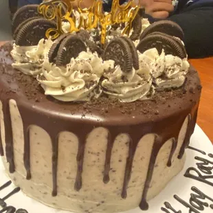This was a Cookies and cream chocolate cake.