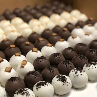 a variety of chocolates