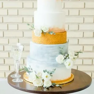 a three tiered cake