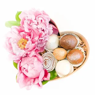 Chocolate Covered Strawberry Heart Box