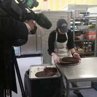 New Day Cleveland  crew  filming  at our shop.