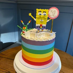 Gay SpongeBob and gay Plankton cake