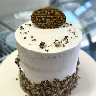 Mini cake ready for to go! $12.99