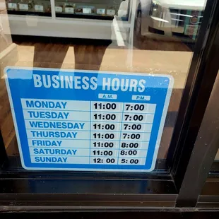 Business Hours