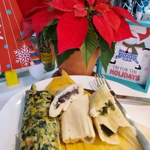 a plate of food on a table