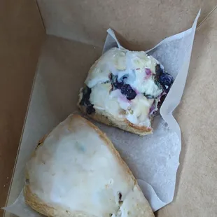 Lemon Blueberry scone &amp; Orange Cranberry scone are to die for!!!