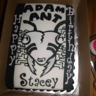 Adam ant cake for my Good friend. Jackie did a wonderful job!!!!!! We loved it!