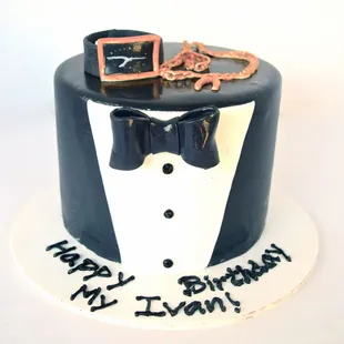 Keeping it classy for this guy&apos;s custom birthday cake.