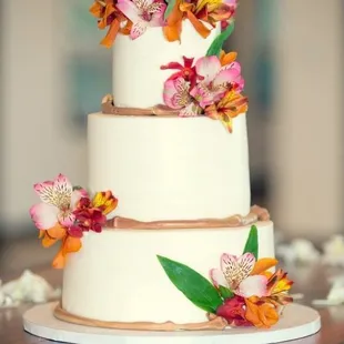 My buttercream wedding cake...