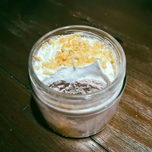 This was my beginning dent of the cheesecake