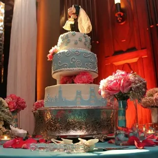 Our CakeABakin Wedding cake 07-31-10