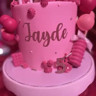 Barbie themed cake