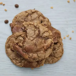 Toffee hazelnut chocolate cookie