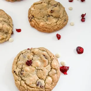 White chocolate cranberry cookie