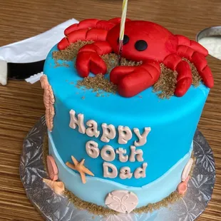 Another angle of the 6" crab cake!