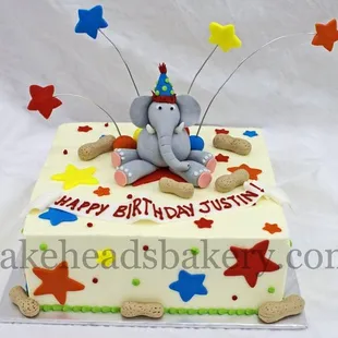 Elephant Birthday Cake