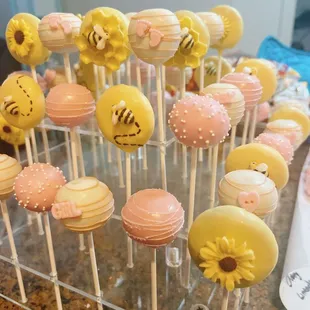 a display of cakepops