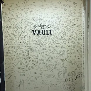 Signatures in the old bank vault