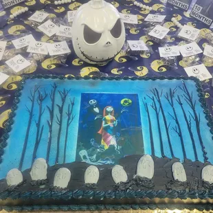 Nightmare before Christmas birthday cake