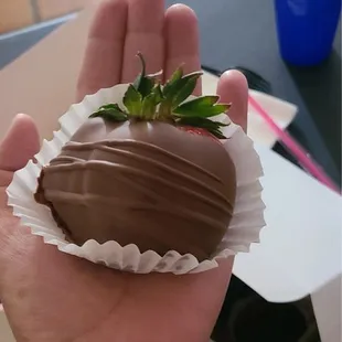 This is the chocolate strawberries