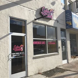 the outside of the building