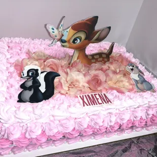 Bambi 1/2 sheet cake